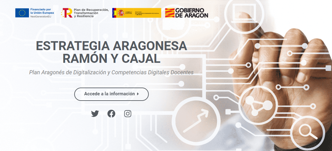 Web de la Estrategia Aragonesa para la Competencia Digital Docente